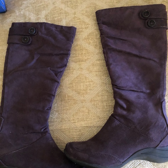 Hush Puppies violet velvet boots - Picture 3 of 5